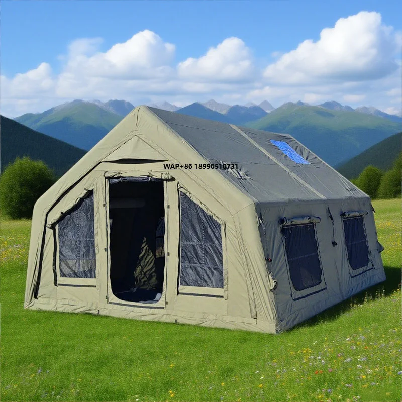 

Luxury Blow up House Tent Inflatable Detachable Gazebo Tent with UV Protected Coating 17.28 Sqm Big Space for Home Party Outdoor