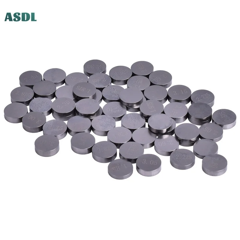 3pc/5pc/55Pcs Motorcycle Engine Parts Adjustable Valve Pad Shims Diameter 10mm Complete Valve Shim Cams 1.85-3.20 1.875-3.175