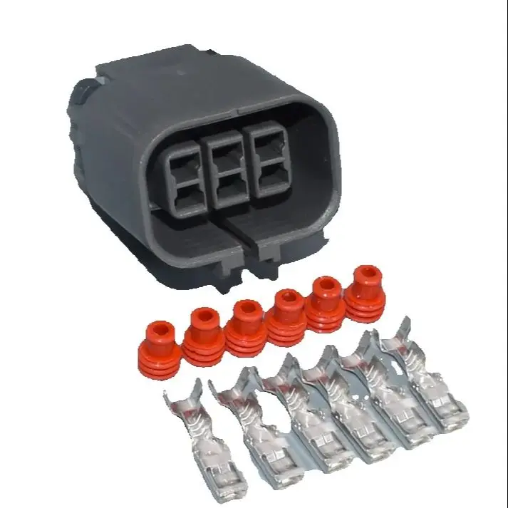 Shhworldsea 6 pin auto male housing plug waterproof cable wiring harness connector 7223-1864-40