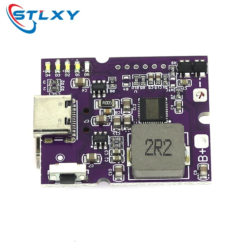 1pcs PD QC Full Protocol 22.5W Bidirectional Fast Charge Power Bank Module Circuit Board For DIY