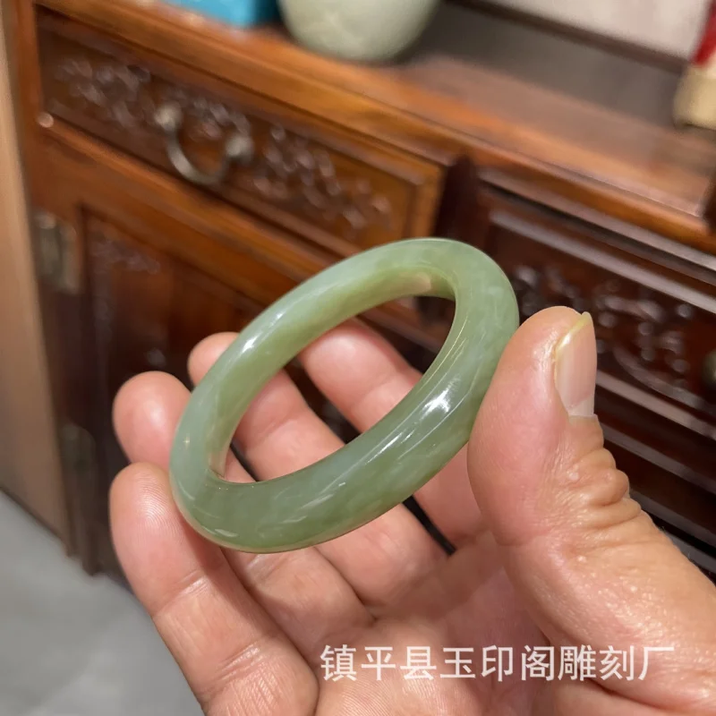 

Зеленый браслет Lake and Tianyu, тип А, из цинхайского жадеита, браслет из нефрита А.