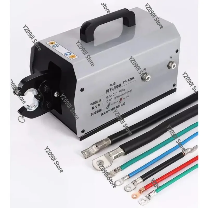 6-120mm² Bare Terminal Pneumatic Crimp Machine Cold Press Wire Connector with Gift Mold