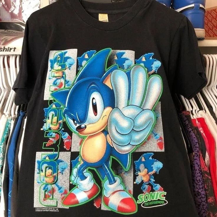 Rock T Shirts Shadow The Hedgehog T-Shirt Heroes Tee Sonic H