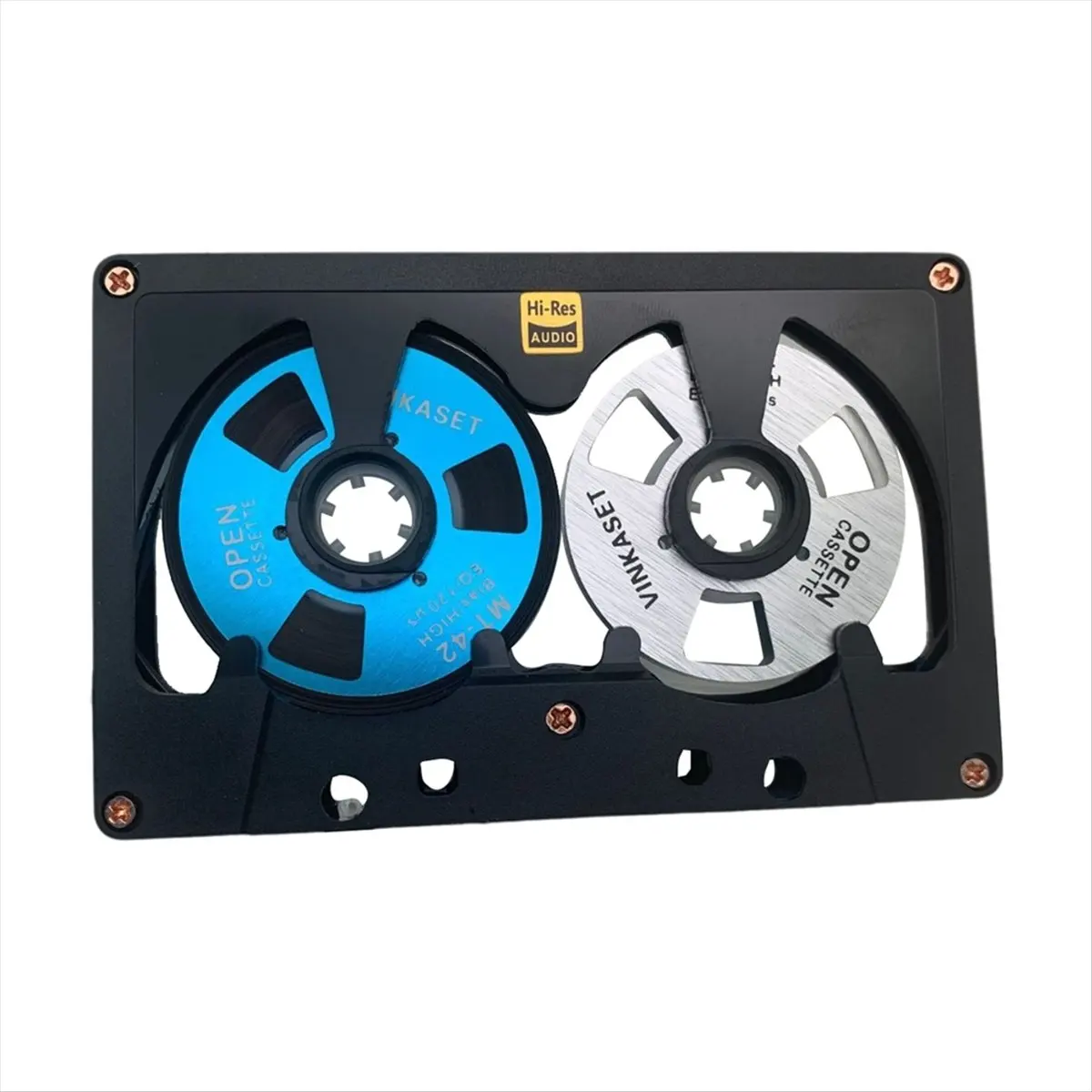 A71Z 50-Minutes Blank Cassette Tape Blank Reel to Reel Tape Cassette Double-Sided Metal Reel Hollow Case Tape Disk