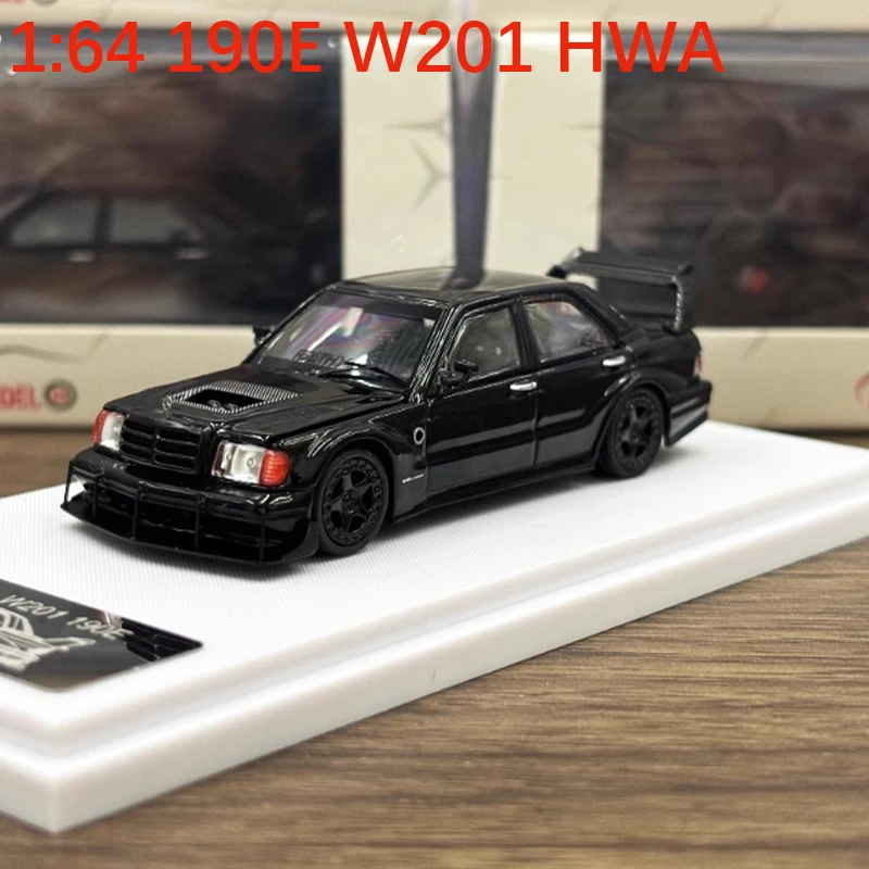 

Литой под давлением оригинальный масштаб 1:64 190E W201 HWA модель из сплава, имитация украшения, хобби, сувениры, коллекция подарков, статический дисплей
