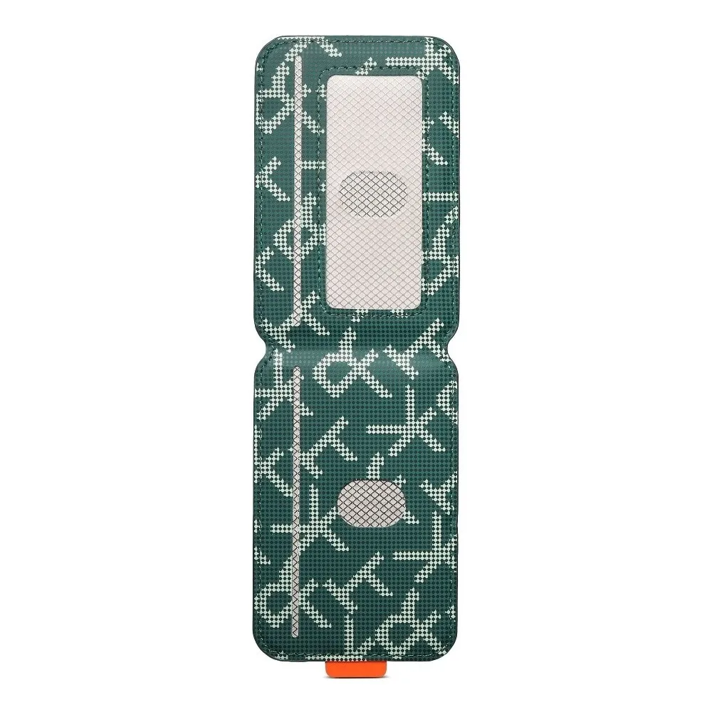 Magnet Card Holder Printed Pattern Faux Leather Magnetic Phone Wallet Built-in Stand Card Slot Design Stand Wallet Holder