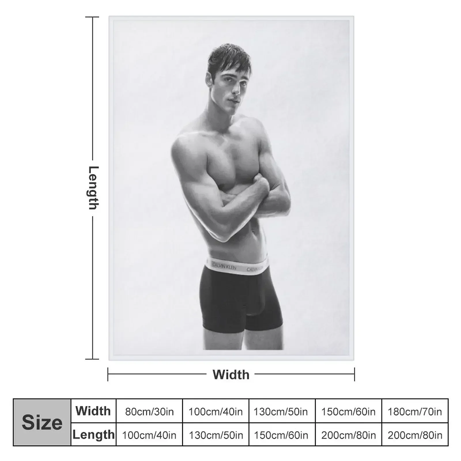 Jacob Elordi Throw Blanket Luxury St Soft Beds Beautifuls Bed linens Blankets