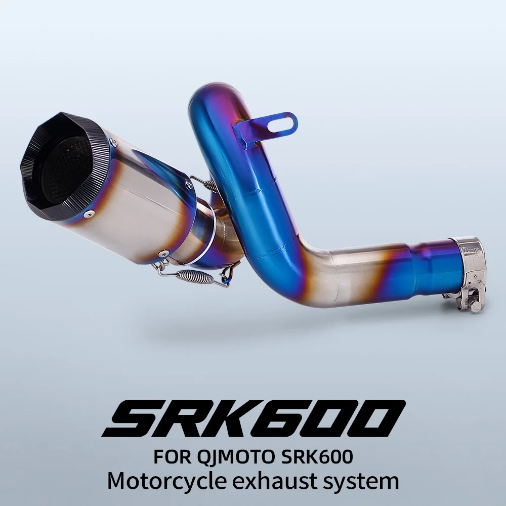 For SRK600 Escape complete middle exhaust pipe adapter modification for motorcycle 51MM mid-link pipe