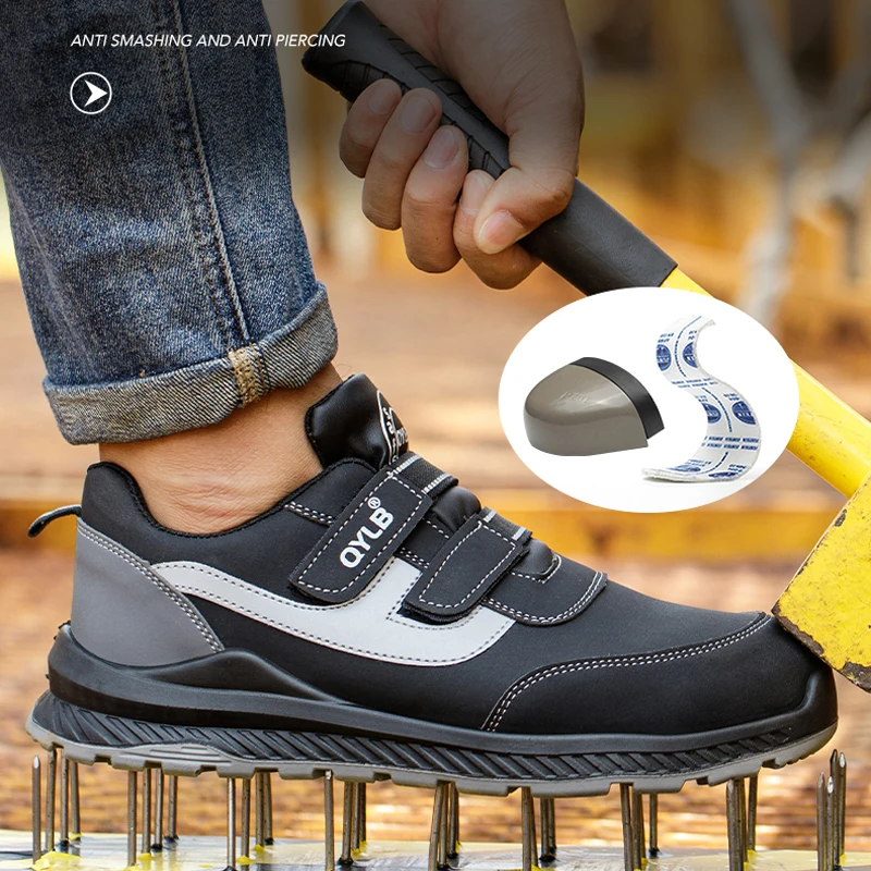 Anti Static Work Safety Shoes For Men Women Anti-smash Anti Puncture Industrial Shoes Security Protective Shoes Work Sneakers