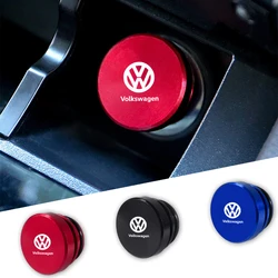 Metal Car Cigarette Lighter Dust Cover Dustproof Decoration Cap For Volkswagen VW Golf R Polo Tiguan Passat B6 Rline Touran GTI
