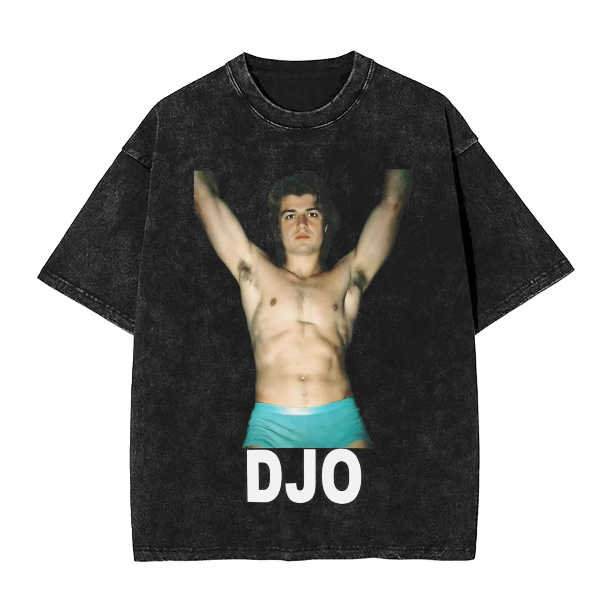 djo Joe Keery steve Merch Washed T Shirts Men Women Streetwear Hip Hop T-Shirt Graphic Printed  Tees Tops Short Sleeve