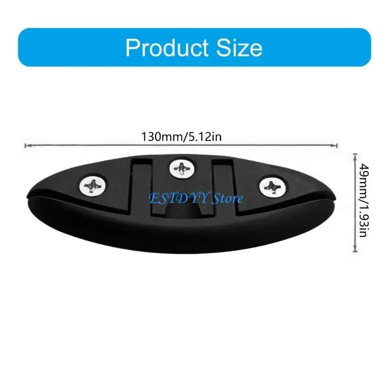 G6DE Quality Nylon Folding Cleat With Screws For Safe Installation On Kayaks Boats And Marine 130mm Seafaring Cleat Foldable view 6