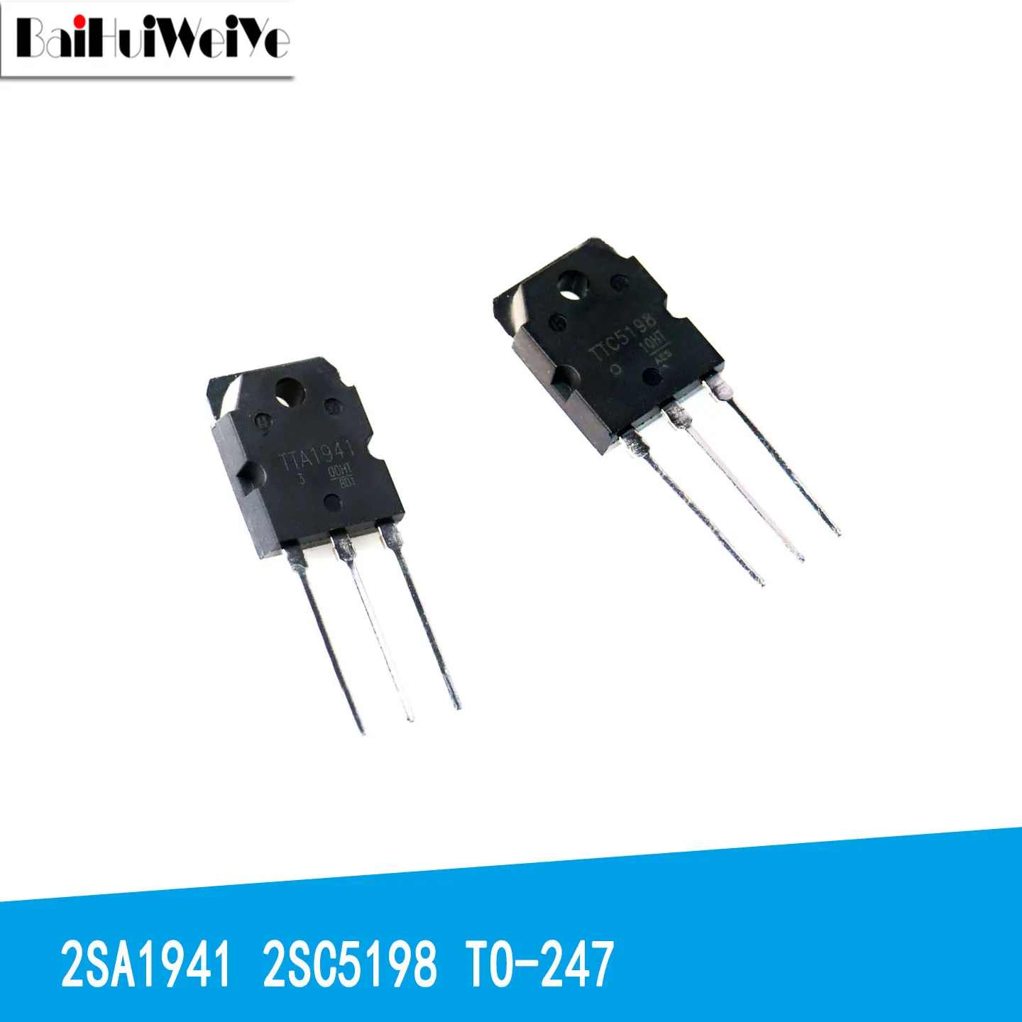 5Pcs 2SA1941 2SC5198 A1941 C5198 TO-247 Audio Power Amplifier Tube New Good Quality Chipse