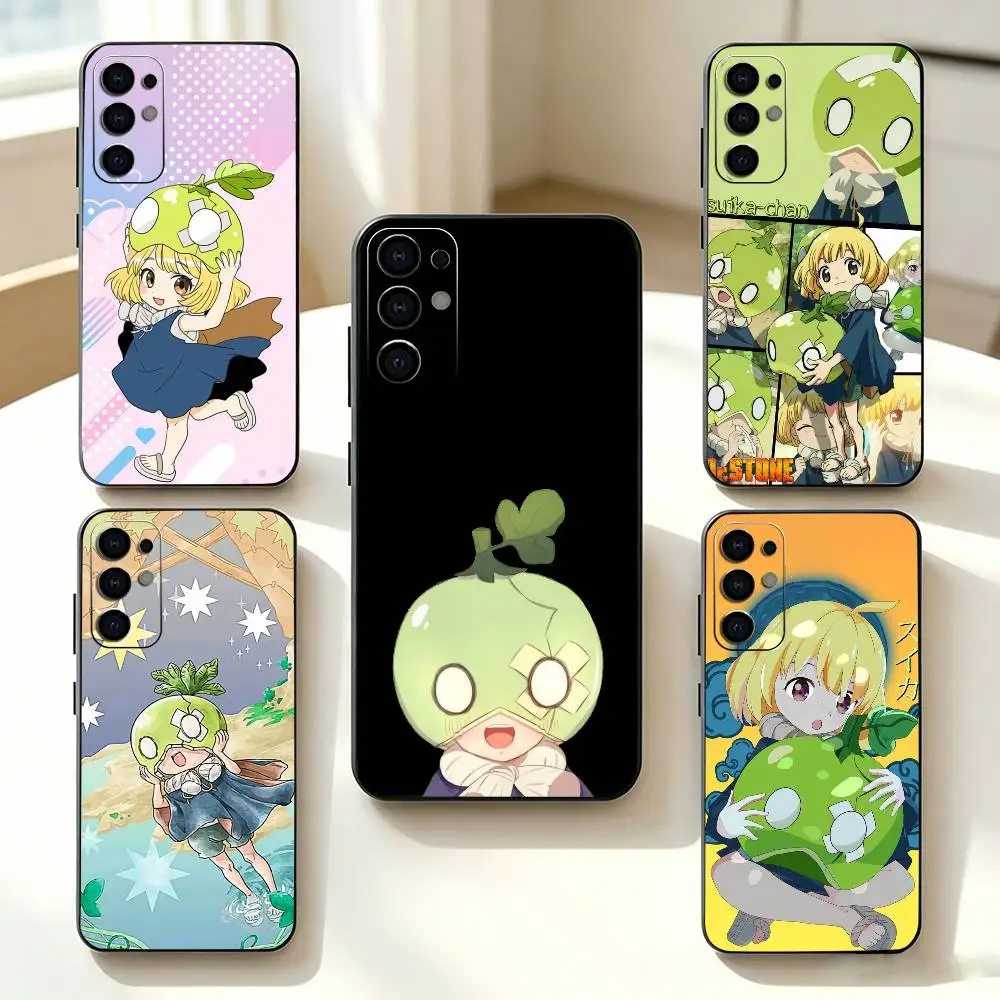 Dr stone-e Suika   Phone Case For Samsung S25,S24,S21,S22,S23,S30,Ultra,S20,Plus,Fe,Lite,Note,10,Black Cover