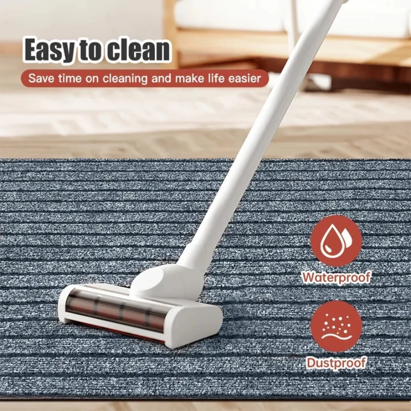 Striped Rubber Carpet Door Mat Kitchen Floor Mat Section Door Mat, Non-slip and Waterproof, Easy To Clean, Free To Cut