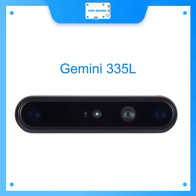 Orbbec Gemini 335L Depth RGB Camera MX6800 ASIC 95mm Baseline IP65 Rated Under 0.8 Percent RMSE at 2m 90 Degree FOV