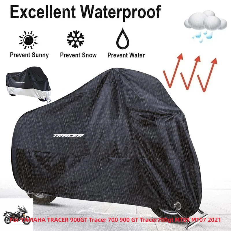 واقي للأشعة فوق البنفسجية للدراجة النارية من ياماها ، أغطية مطر ضد الغبار ، غطاء خارجي ، Tracer 900GT ، Tracer 700 ، 900 GT ، Tracer700gt ، MT09 ، MT07 ، 2021