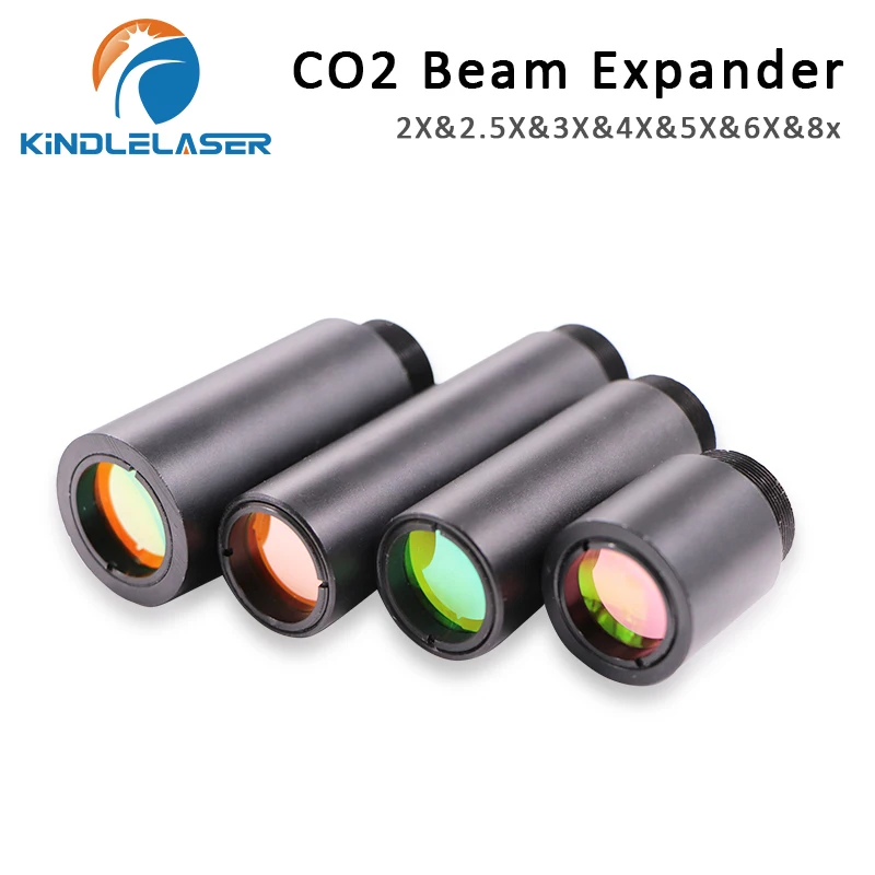 KINDLELASER CO2 laser 10600nm Laser Beam Expander 1.5-8X Galvanometer Laser Marking Lenses Optics Beam Expand Parts