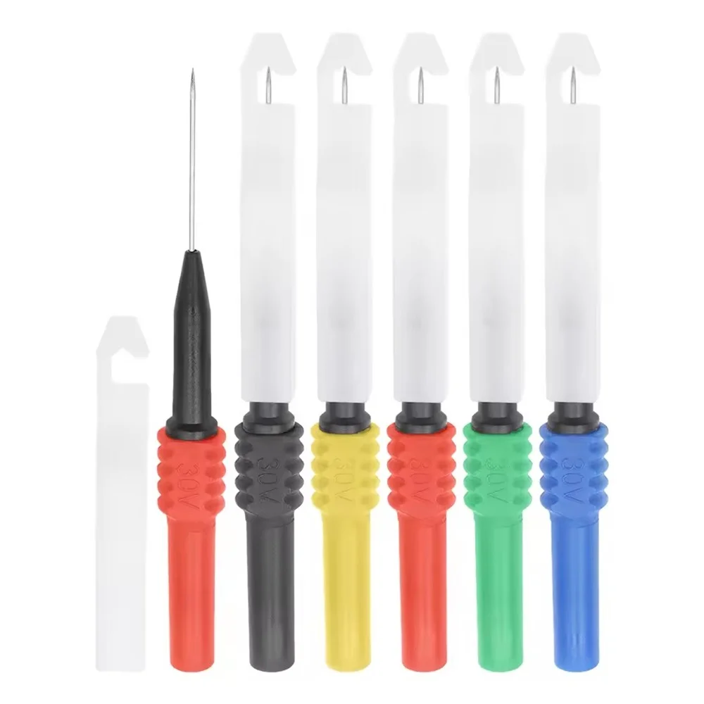 Cleqee P30009 P5007 Insulation Wire Piercing Probes, Automotive Diagnostic Test Accessories Repair Tools Needle, Back Probe Kit