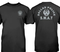 Summer Cotton Short Sleeve O-Neck Mens T Shirt New S-5xl SWAT Polices Department Dallas Security Investigation T-Shirt. graphic