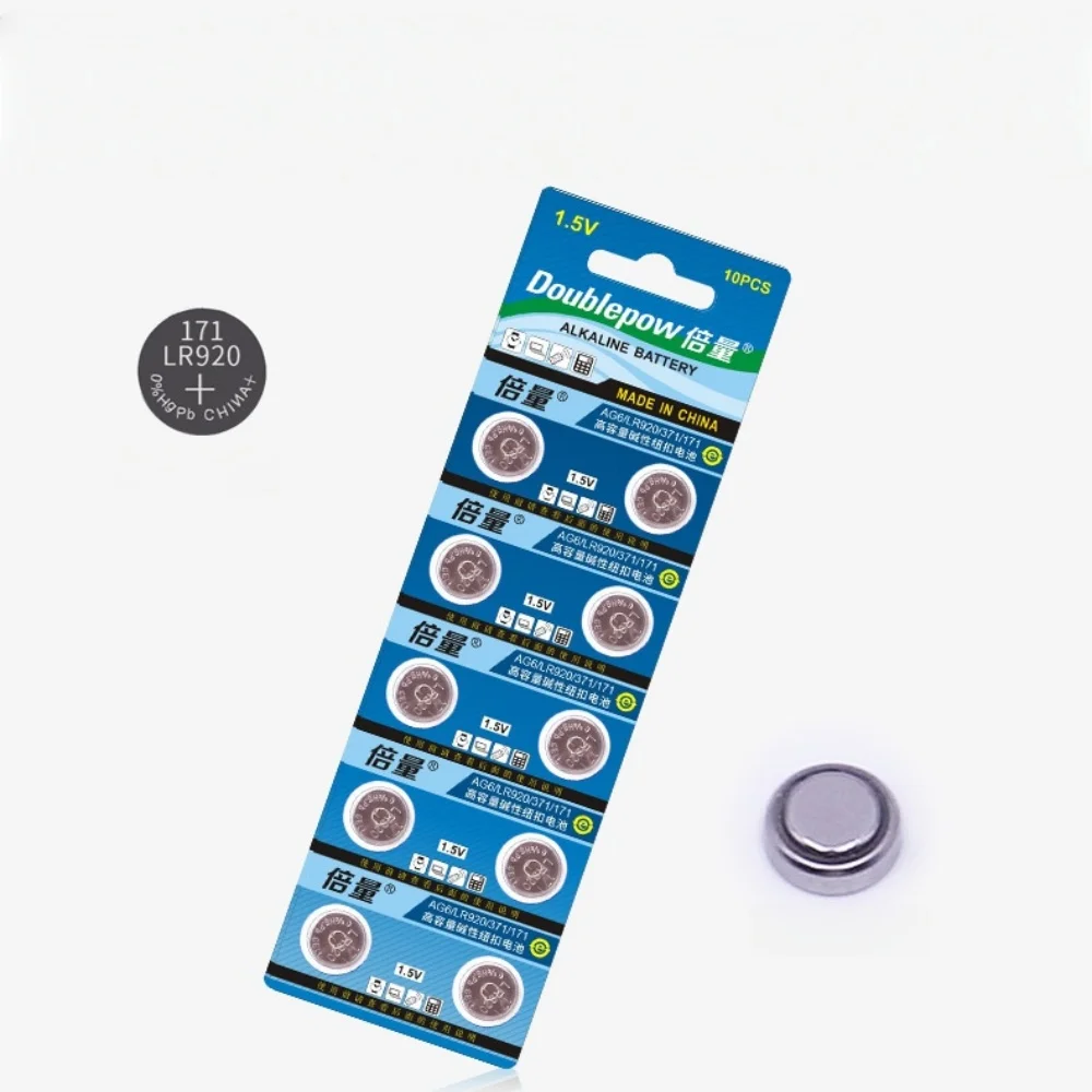 

AG6 LR920 SR920SW 371 V37 SR69 L921 1.55V Button Coin Cell Batteries for Watches Toys Calculators & Small Electronics