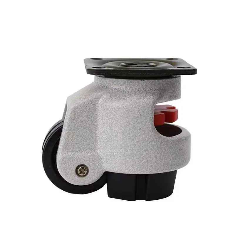 Durable 8PCS Adjustable Heavy Duty Industrial Casters Retractable Leveling Freely Swivel Machine Casters