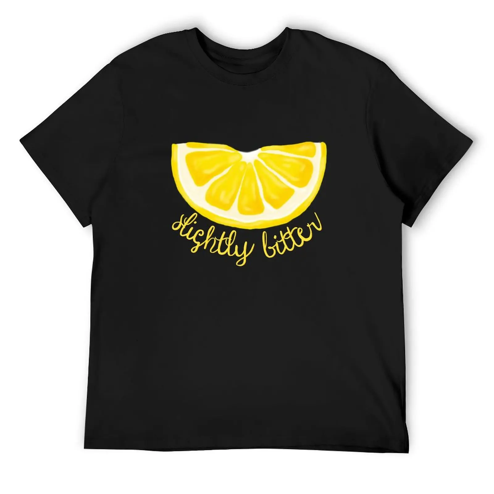 Slightly Bitter Lemon T-Shirt custom t shirt Short sleeve tee fruit of the loom mens t shirts