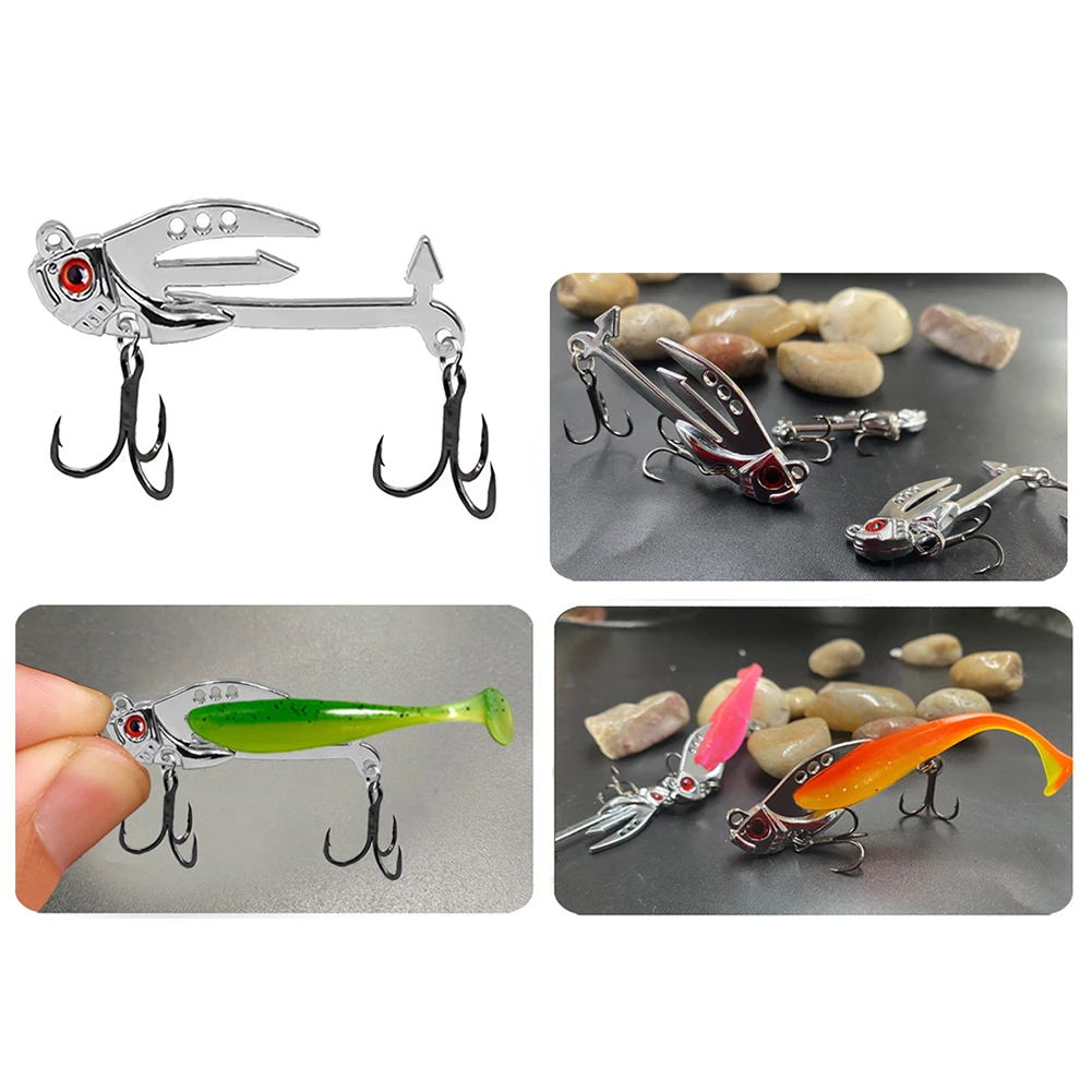 معدن Vib شفرة طويلة المدى إغراء ، لوحة الحديد الطعم ، هوك الأخدود ، هوك الأخدود الدم ، اكسسوارات الصيد