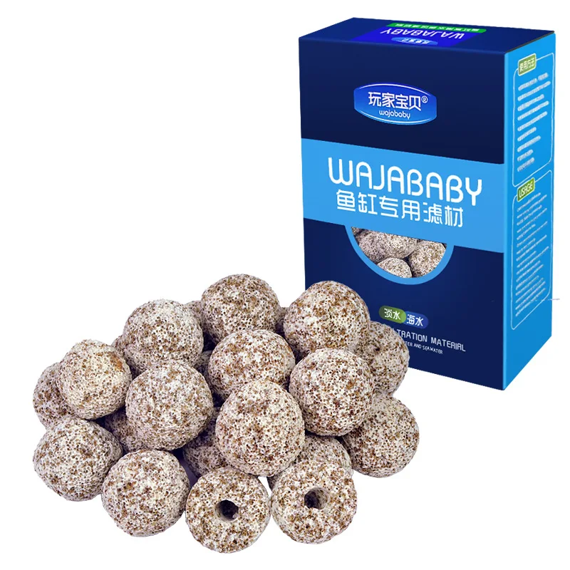 مجموعة وسائط الفلتر الحيوي الفاخر من WAJABABY - أنابيب سيراميك مسامية وكرات كوارتز وحلقات حيوية لحد أقصى نمو البكتيريا في حوض السمك #5