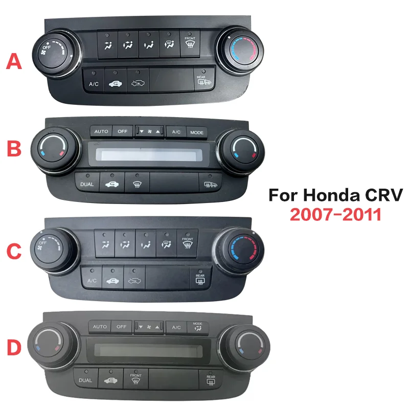 Panel de Control de Aire Acondicionado para Auto, Compatible con Crv 2007-2011, Interruptor de Aire Acondicionado, Panel de Control, Piezas de Segunda Mano