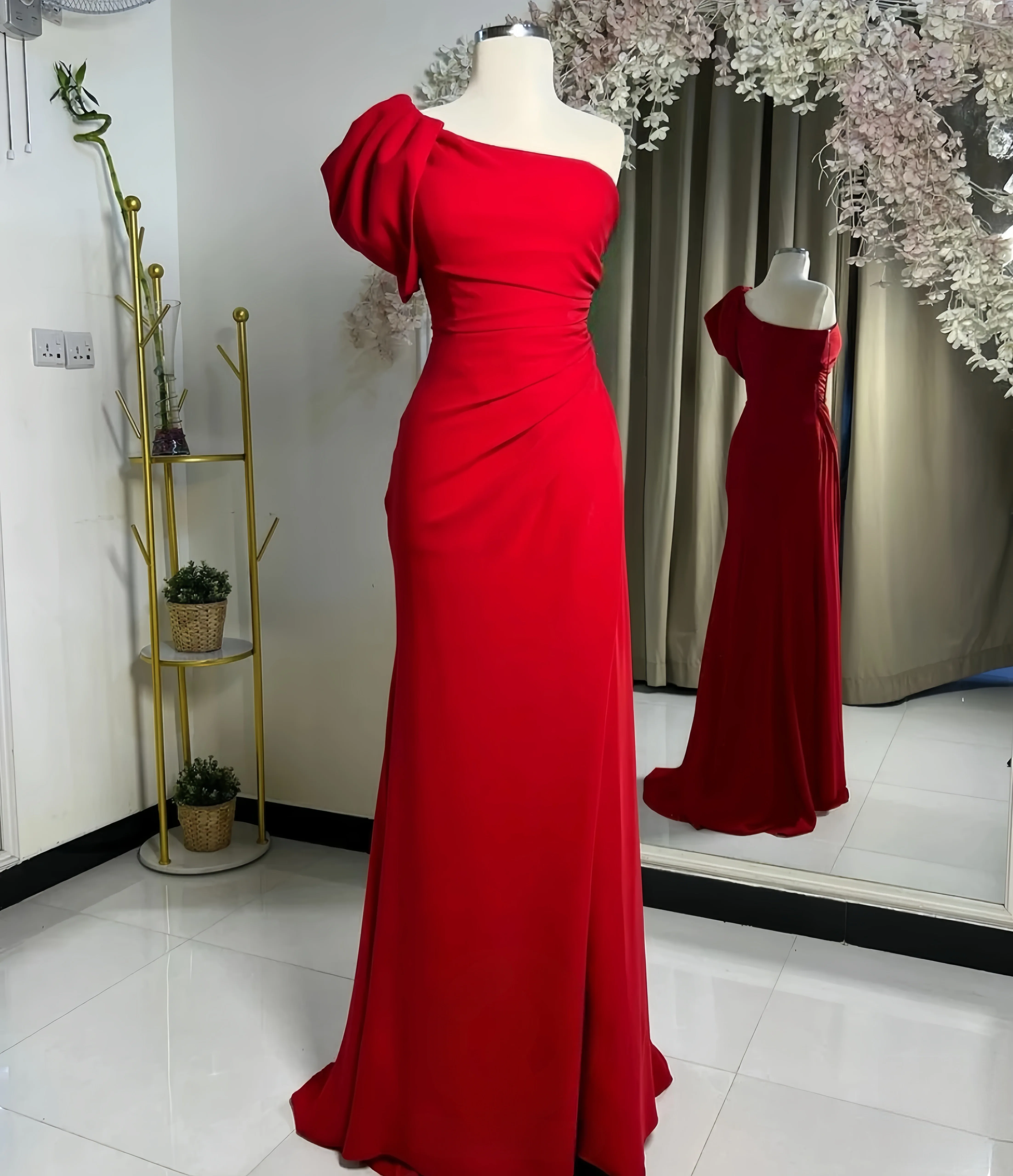 Abiti da sera di lusso sexy a sirena senza maniche con spalle scoperte personalizzate abiti per occasioni speciali Abiti da gala