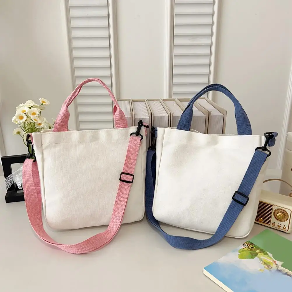 Canvas Crossbody Bag, Lightweight Handbag with Adjustable Shoulder Strap,Small Women Purse for Daily Commute