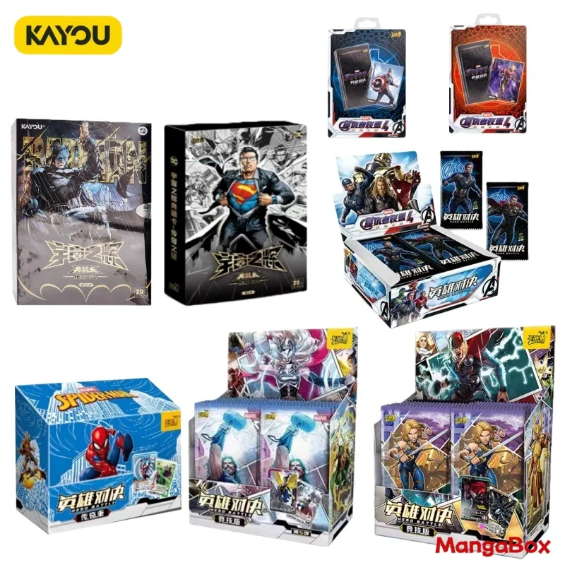 KAYOU Marvel Avengers Heroes Duel Competitive Version Collectible Toys Iron Man Thor Captain America