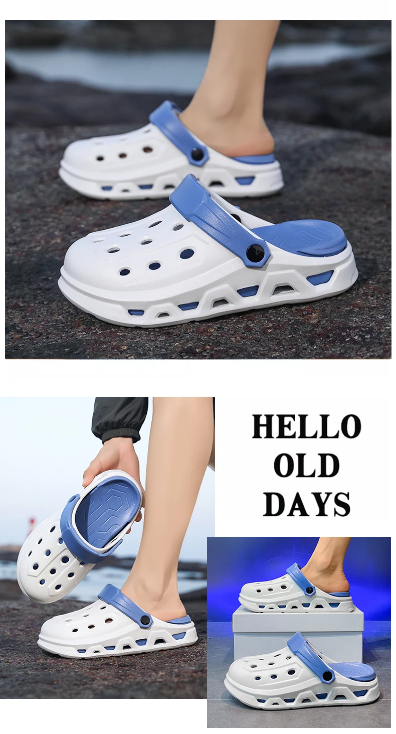 Paar-Stil Herren- und Damen-Sommer-Outdoor-Schuhe mit Dicker Sohle, Geruchshemmend und Rutschfest, Doppelnutzung für Sport, Strand und Angeln – Detail 5