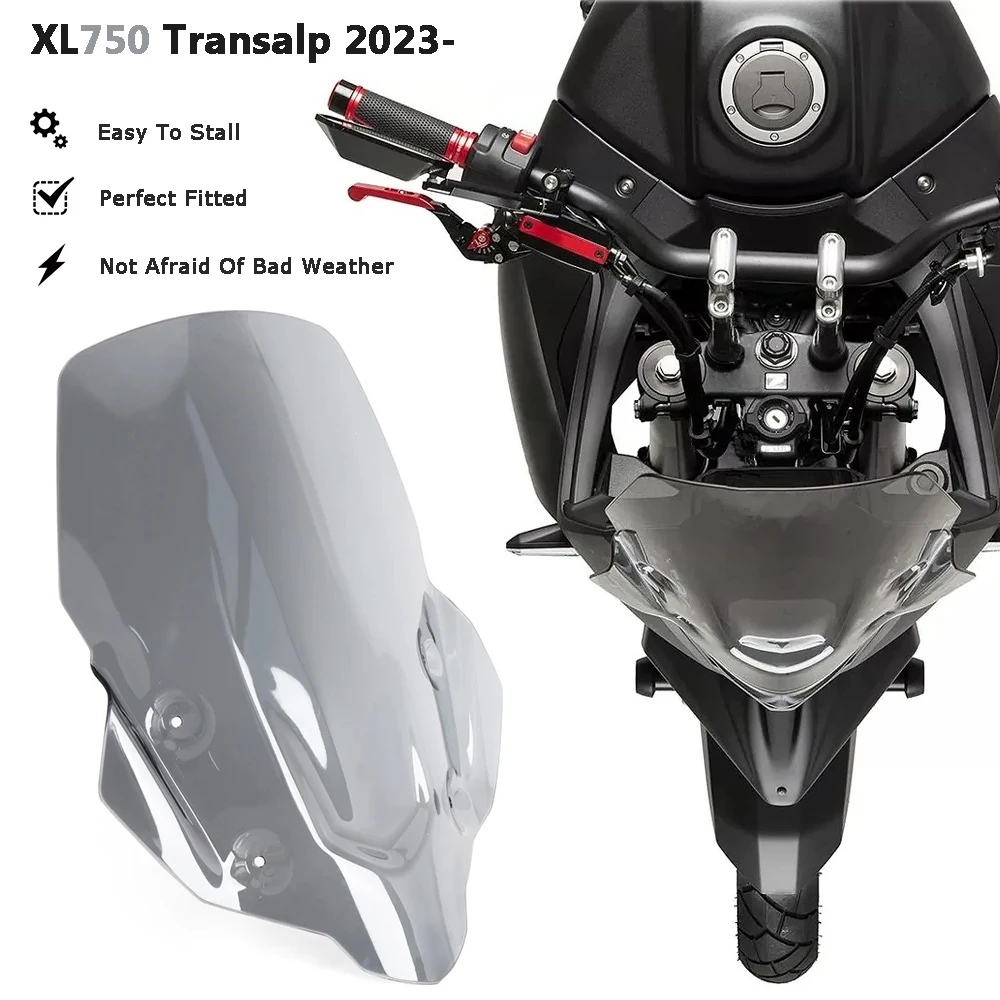 

XL750 TRANSALP Motorcycle For HONDA XL 750 Transalp 2023- Touring Windshield Windscreen XL750 Screen Shield Spoiler Deflector