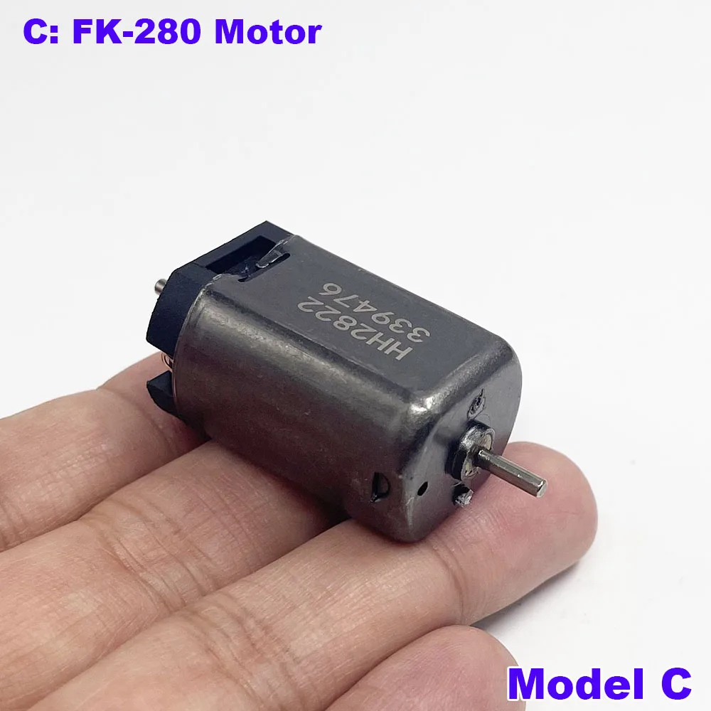 Micro 5-pole Rotor FK-055 180 280 HO Scale Model Car Train Railway Motor DC 12V High Speed Engine 1.5mm/2mm Dual Shaft