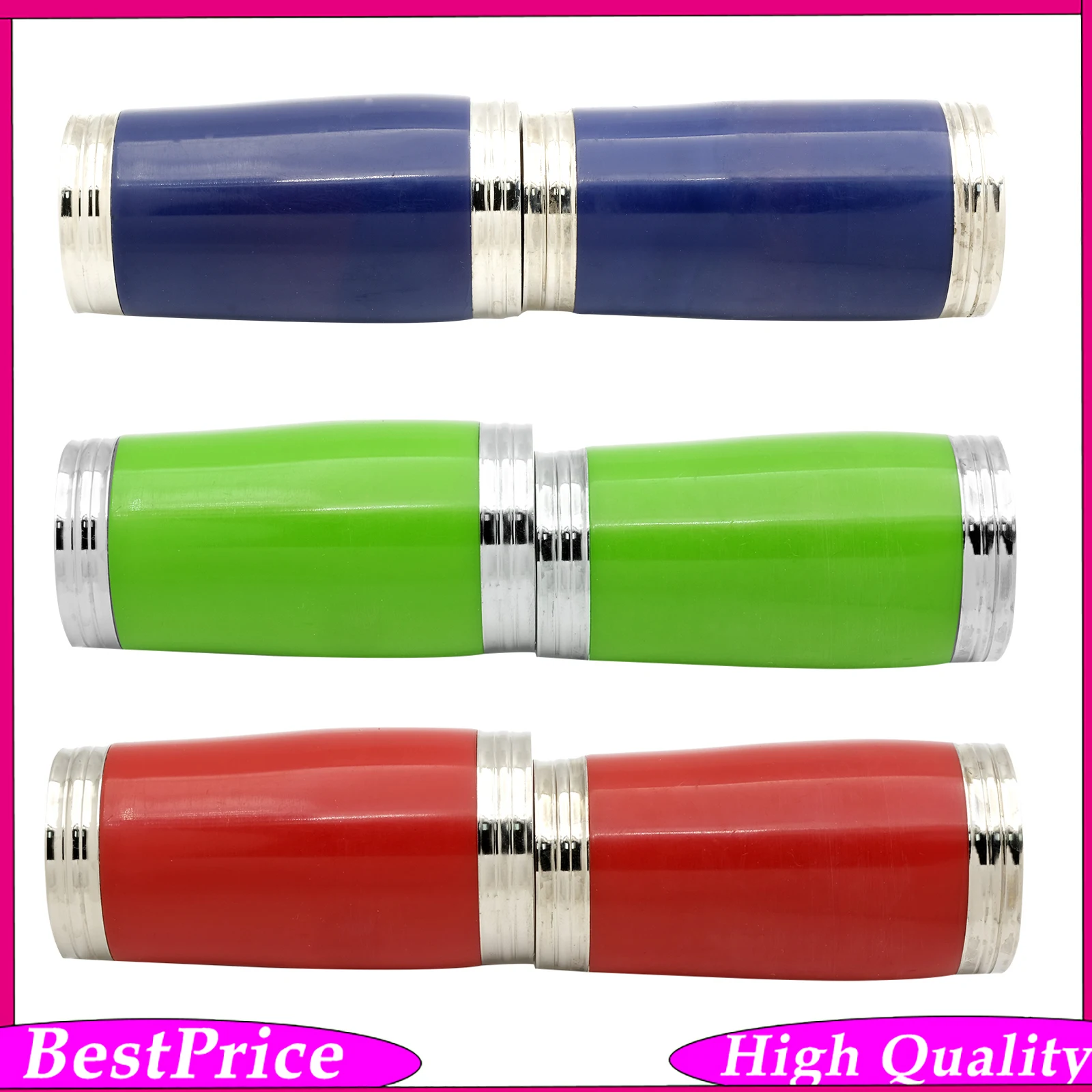 ABS Colorful Clarinet Barrel Tube Silver Metal Trim 2 Pack Replacement Instrument Accessories for Daily Practice Band Playing