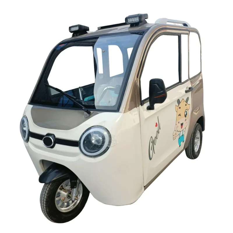 Battery Electric Tricycle 2 Person Differential Tricycle Disabled Closed Electric Adults Electric Tricycle New Energy 3 Wheel