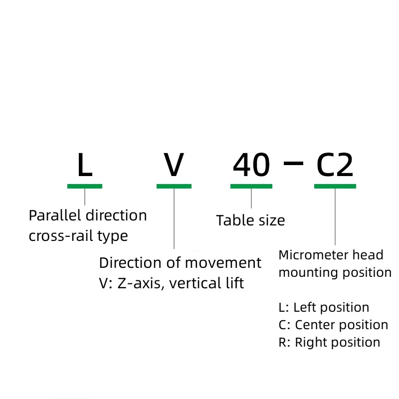 Z-axis Vertical Lifting Platform Precision Fine Tuning Displacement Table Manual Sliding Table Lift LV40/50/60/90-C2