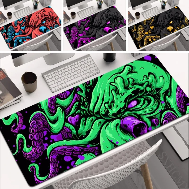 

Octopus Monster Mouse E-sports Gaming Desk Mats Anti-Slip Large Gamer Mousepad Soft PC Keyboard Table Mat Office Laptops Cushion