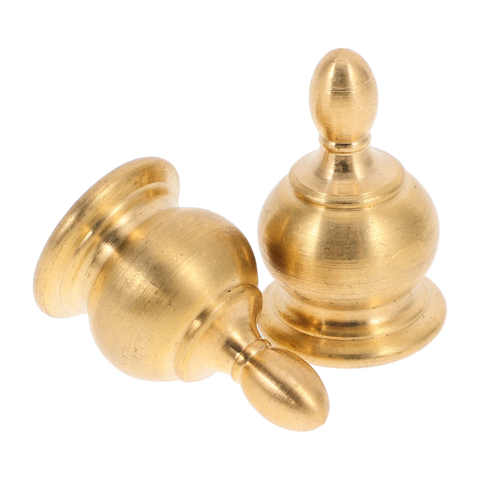 

2pcs Lamp Finial Cap Knob Vintage Decor Lighting Brass Golden Tapped Accessories Lampshade Holder Table Lamps Easy Installation