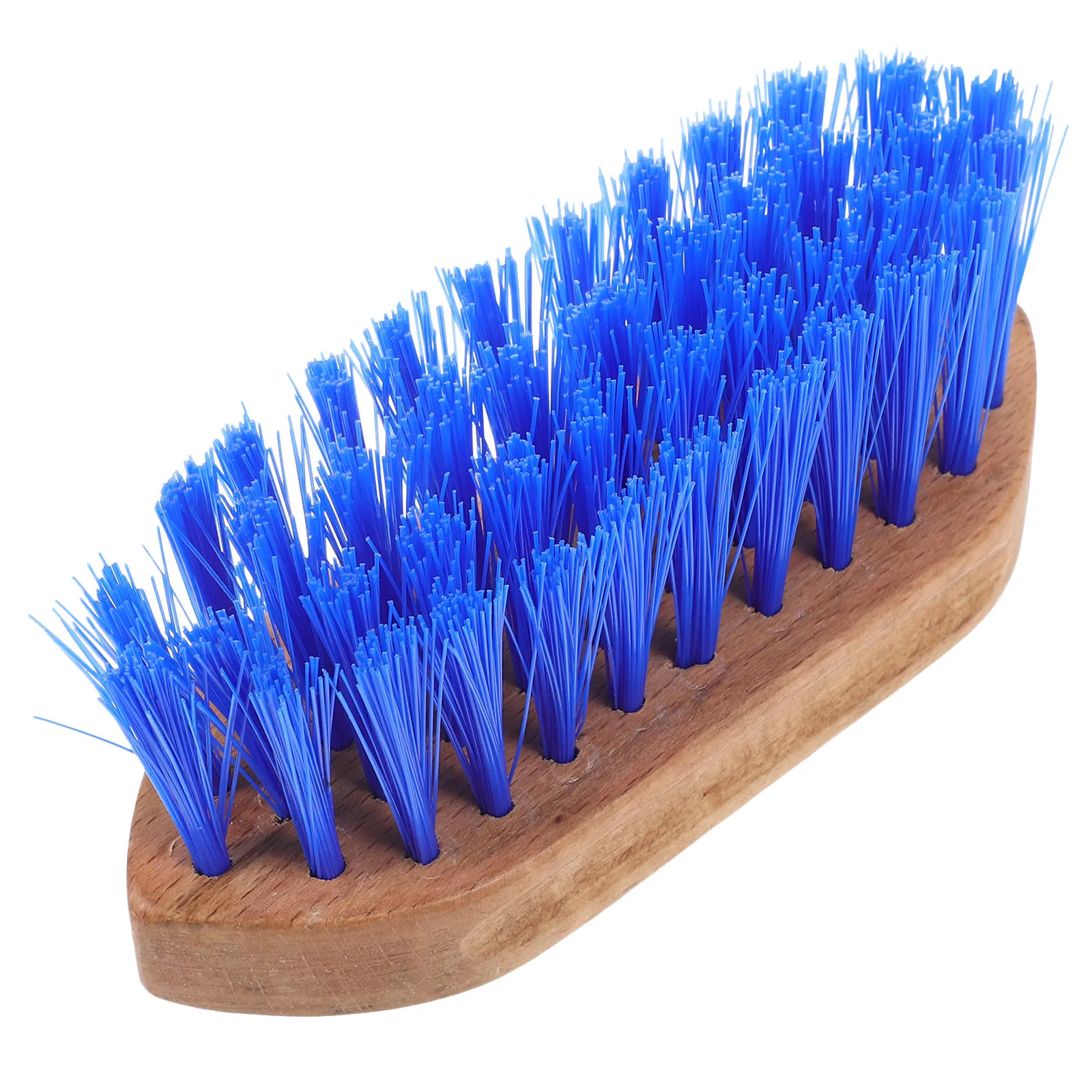Stiff Bristle Horse Grooming Brush with Wooden Handle – Lightweight, Anti-Slip, Comfortable Hair Cleaning