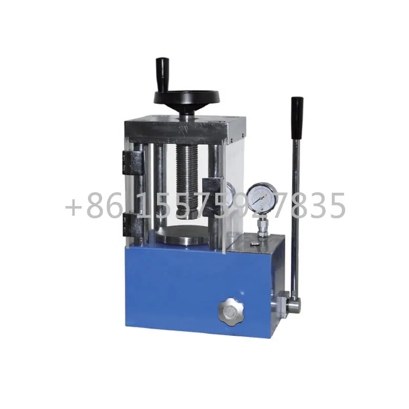 CE certificated 24T Laboratory Manual small hydraulic press  machine  is suitable for the research and analysis of powder materi