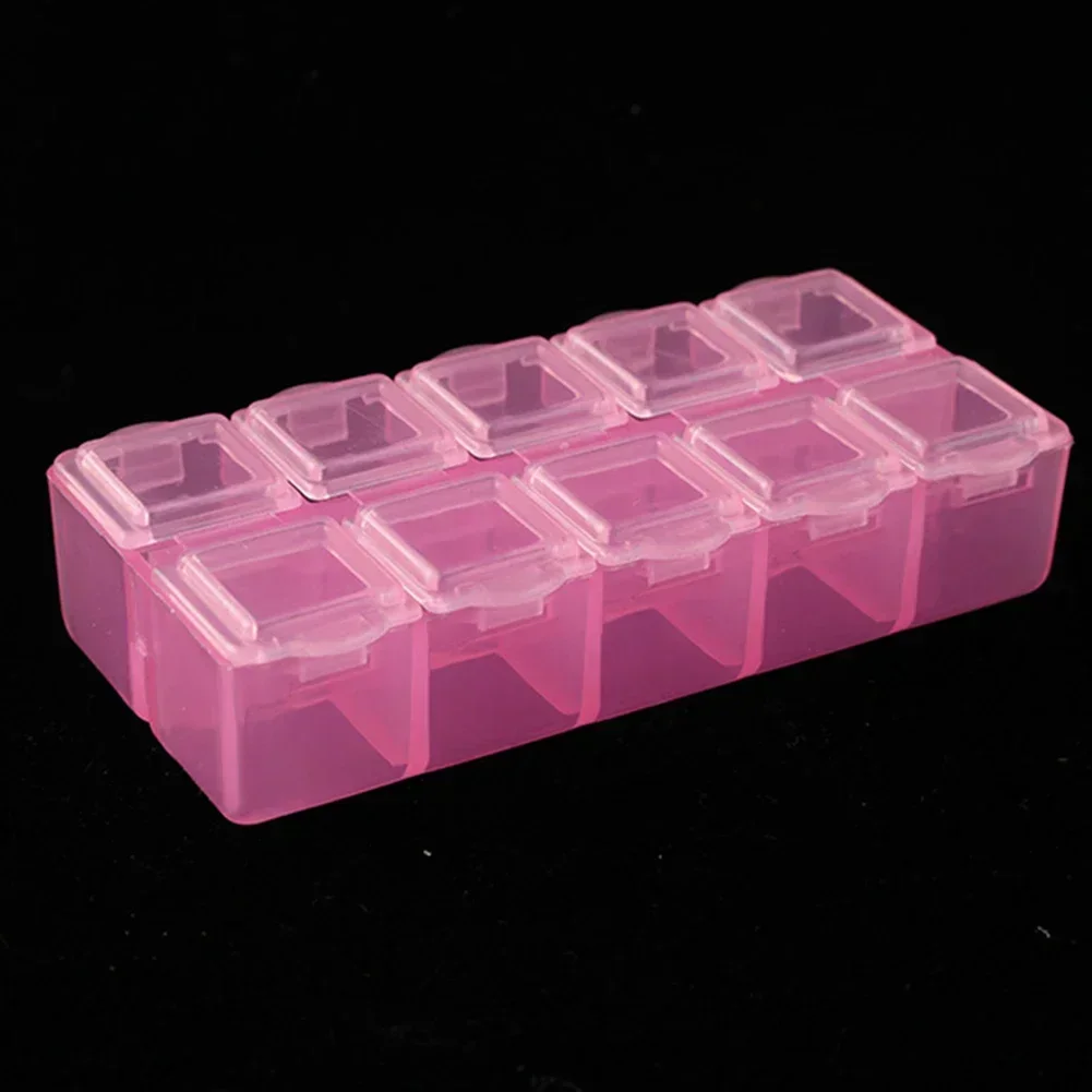 Household Storage Organizer Storage Box Screw Holder Case 10 Grids Household Storage Organizer Screw Holder Case Storage Box