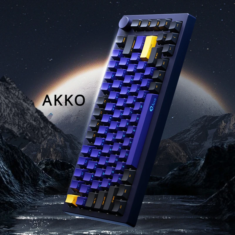 Akko 5075B Plus SP Horizon Side-printed  Mechanical Keyboard Tri-mode Wireless  Hot-swap Customized Keyboards  RGB 75%Layout