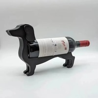 Red Wine Rack Liquor Display Countertop Sausage Dog Wine Bottle Holder Bottle Stable and Minimalist Wine Bottle Display Rack