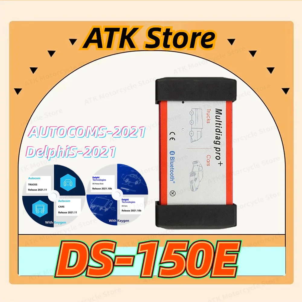 

Diagnostic tool DS-150e del-phis 2021.11 with keygen Software 2021.10b with keygen OBD2 Compatible with Bluetooth CD USB