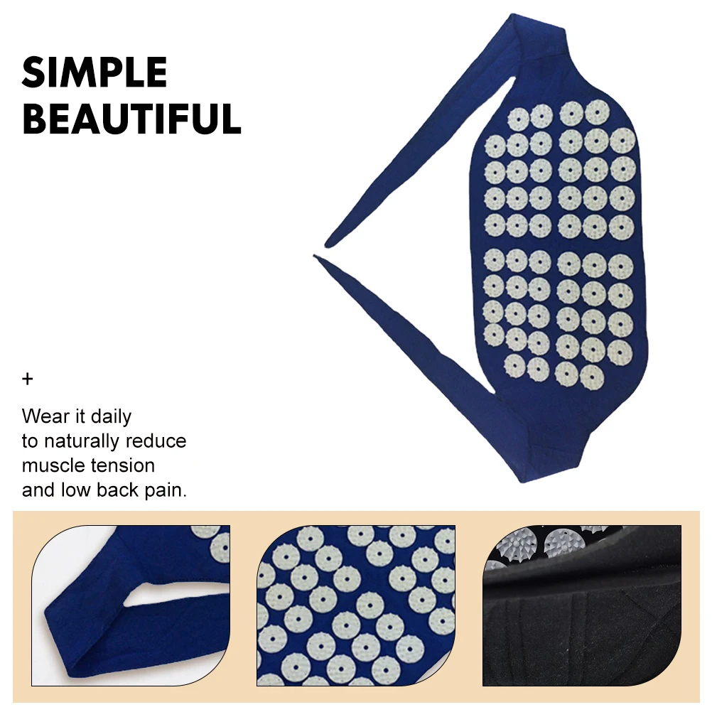 【】Massage Belt For Waist Strain Relief Acupressure Massager Portable Waist Muscle Relaxer Comfortable Acupuncture Belt Home