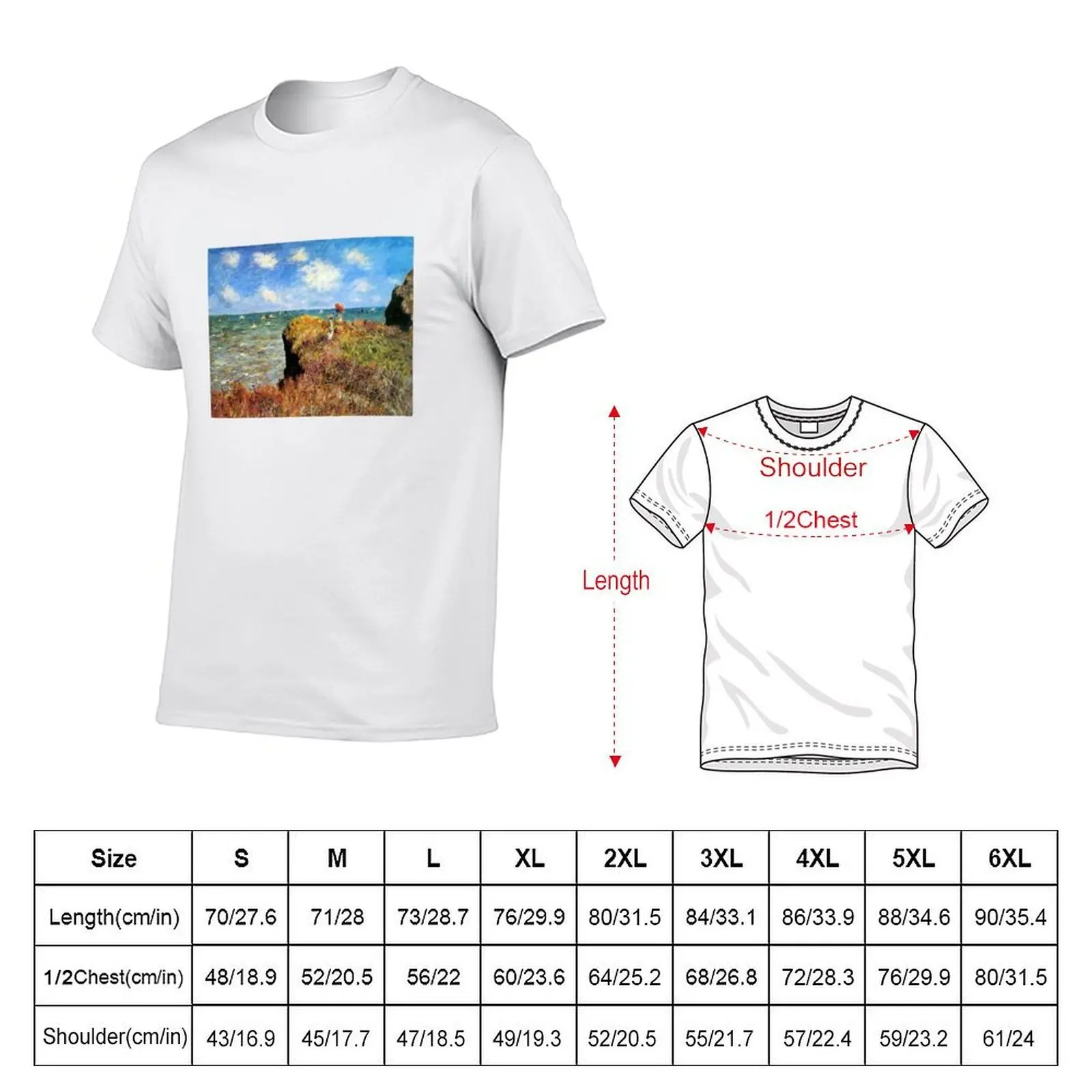 Monet T-Shirt Man t-shirt designer shirts mens tall t shirts