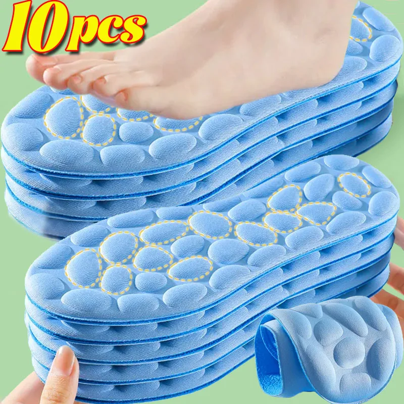 

2/10pcs Soft Breathable Memory Foam Insoles for Sport Running Shoes Sole Massage Cushion Pads Women Men Feet Orthopedic Insoles